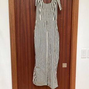 Anna Sui bib dress with side slits